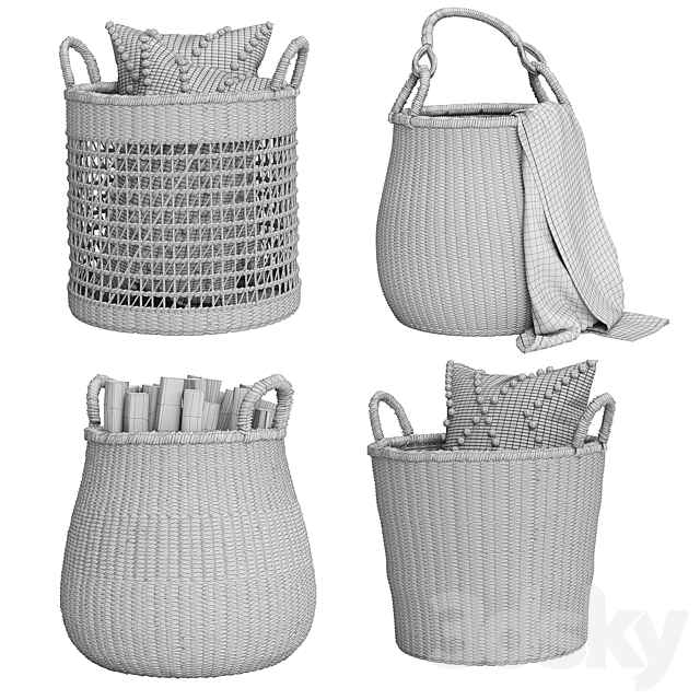 Baskets Set 02 3DSMax File - thumbnail 5