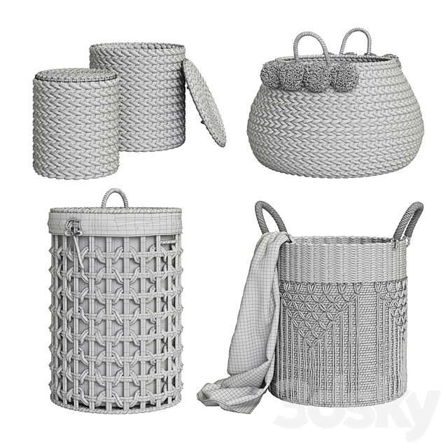 Baskets Set 03 3DSMax File - thumbnail 5