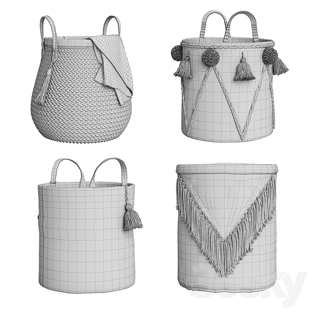 Baskets Set 04 3DSMax File - thumbnail 5