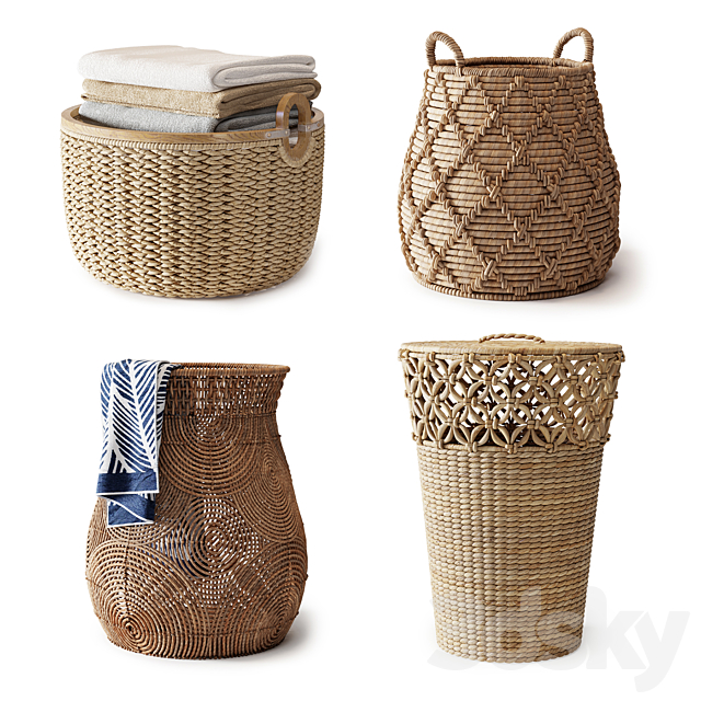 Baskets Set 06 3DSMax File - thumbnail 1