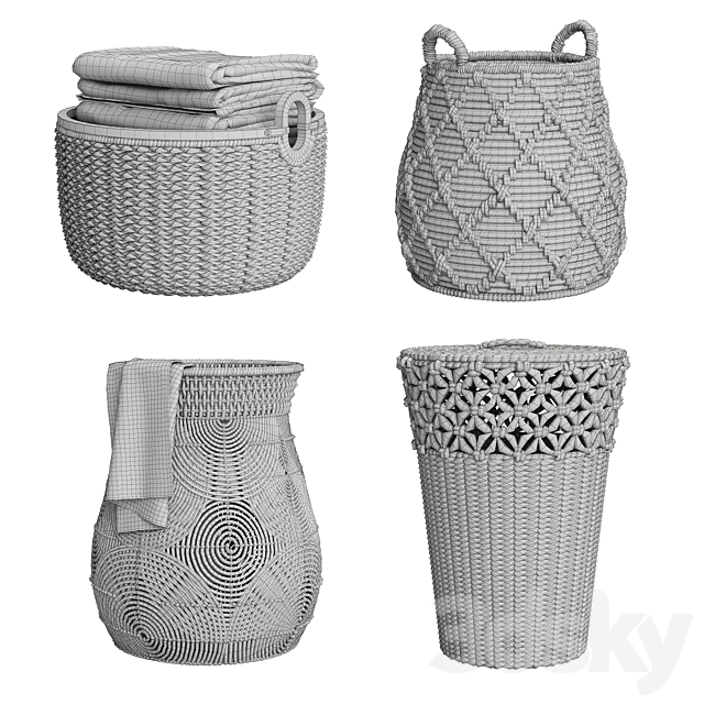 Baskets Set 06 3DSMax File - thumbnail 6