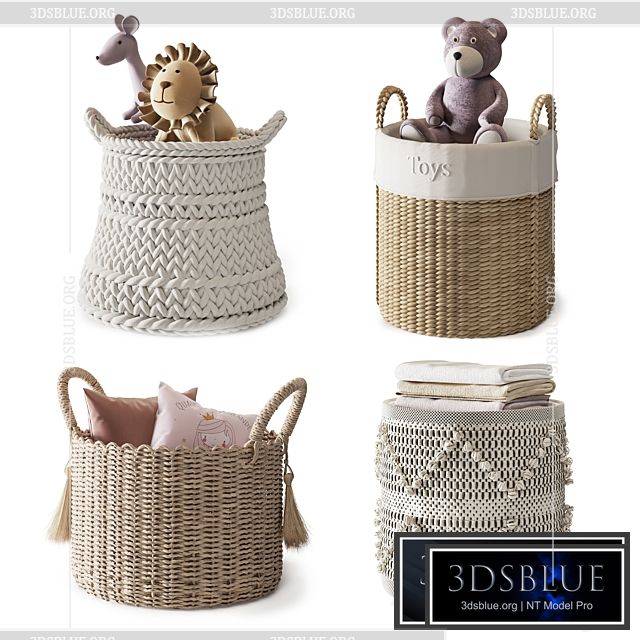 Baskets Set 08 3DS Max - thumbnail 3