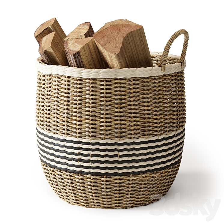 Baskets Set 10 3DS Max Model - thumbnail 2