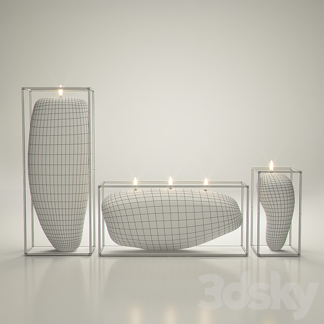 B&B ITALIA OVERSCALE Candles 3DSMax File - thumbnail 2