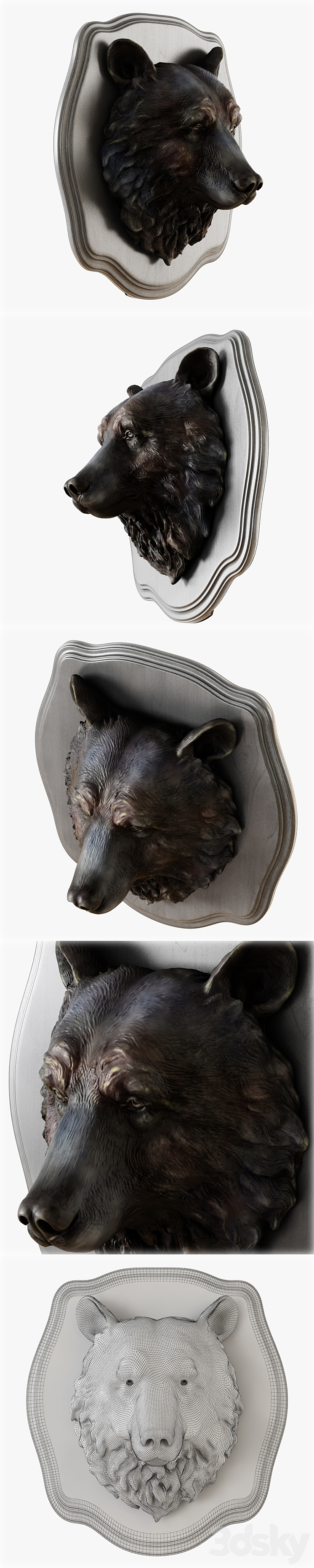 Bear head 3DS Max - thumbnail 2