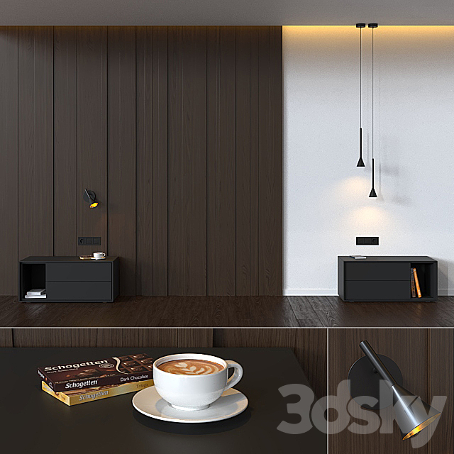 Bedroom Decor 4. 3DSMax File - thumbnail 1