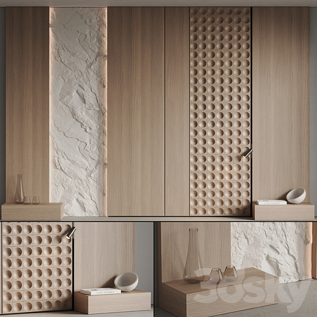 Bedroom Headboard 01 3ds Max - thumbnail 2