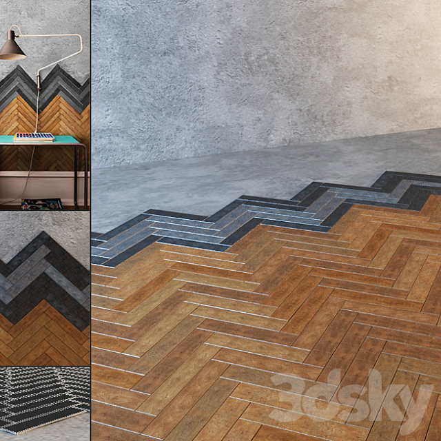 Block parquet 3DSMax File - thumbnail 1