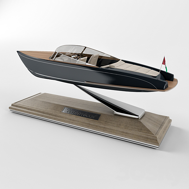 Boat model 3ds Max - thumbnail 1