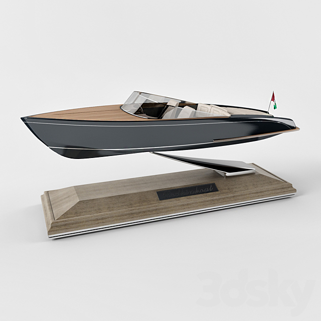 Boat model 3ds Max - thumbnail 2