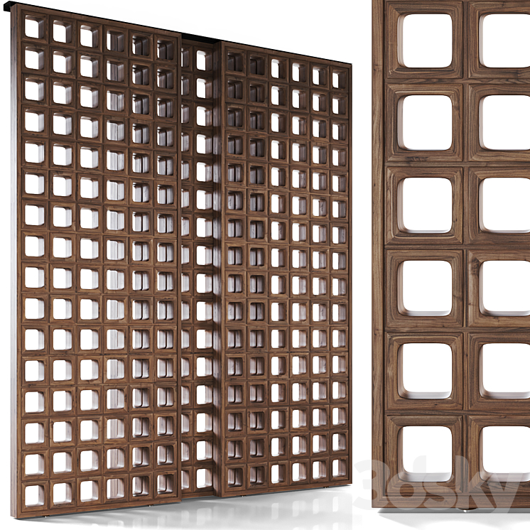 BOGART Decorative sliding partition from Mezzo 3DS Max - thumbnail 1