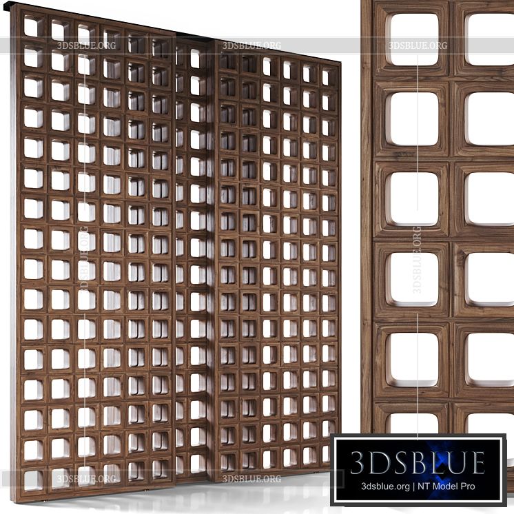 BOGART Decorative sliding partition from Mezzo 3DS Max - thumbnail 3