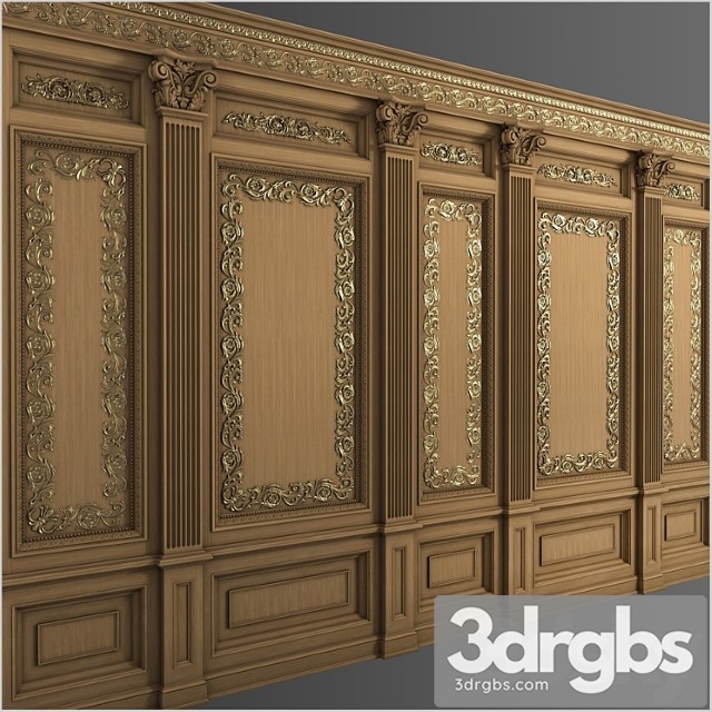 Boiserie int-021 3dsmax Download - thumbnail 1