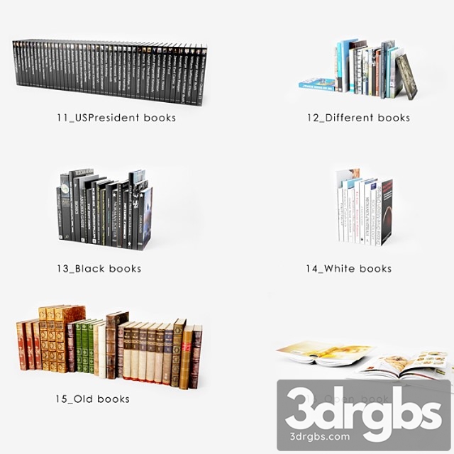 Books books 3dsmax Download - thumbnail 1