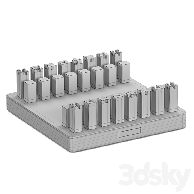 BORK Chess 3DSMax File - thumbnail 3