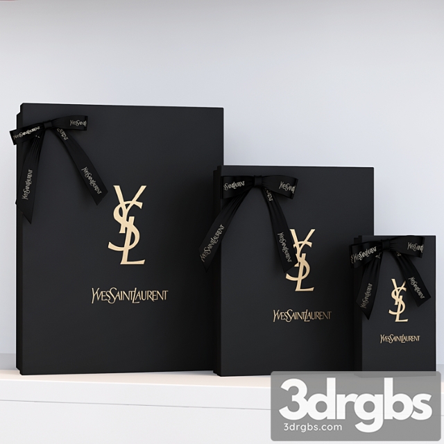 Boxes of yves saint laurent 3dsmax Download - thumbnail 1