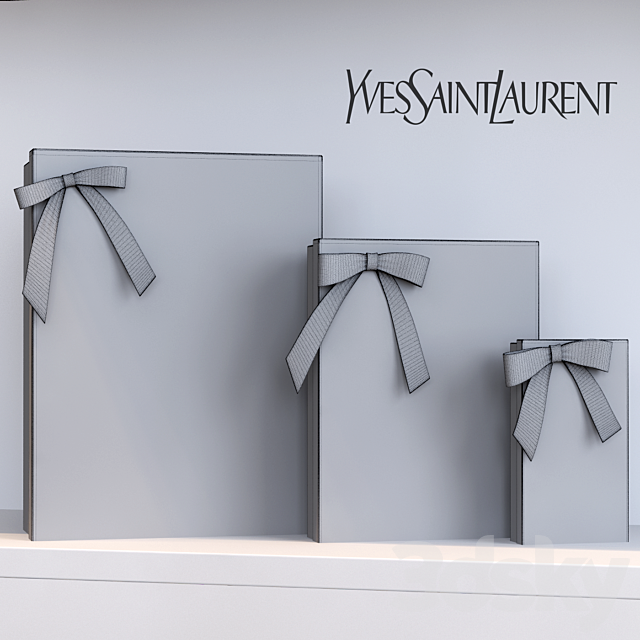 Boxes of Yves Saint Laurent 3DSMax File - thumbnail 2