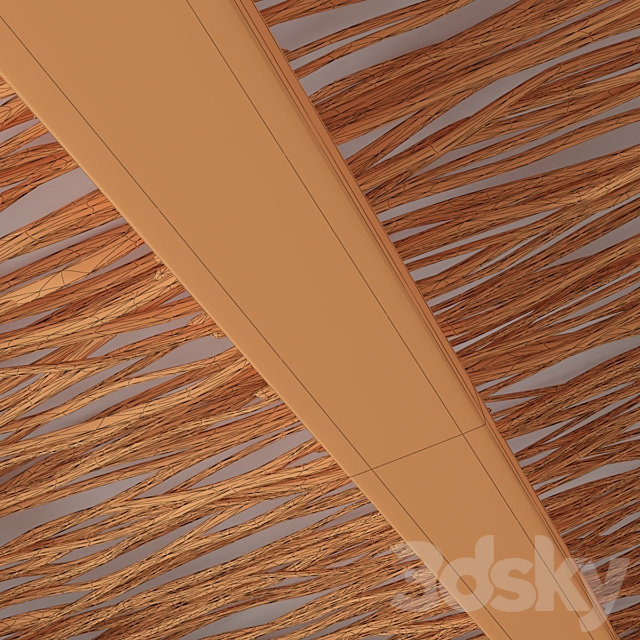 Branch dry old ceiling n1 3DS Max Model - thumbnail 5