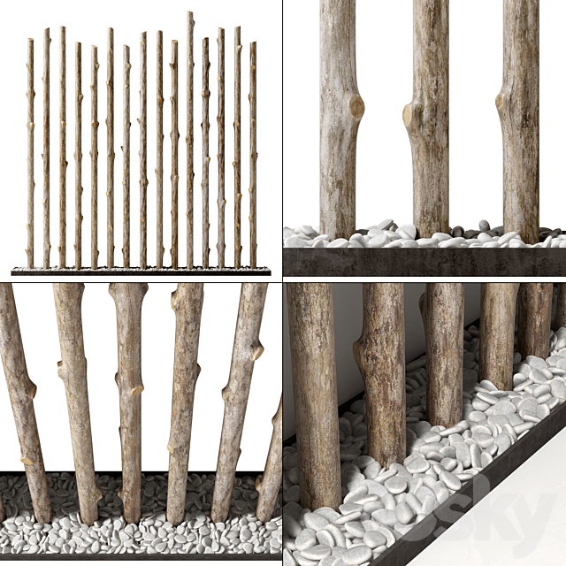 Branch thick decor fundament n1 3DSMax File - thumbnail 1