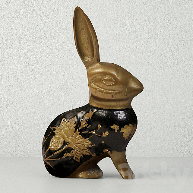 Brass Rabbit 3ds Max - thumbnail 1