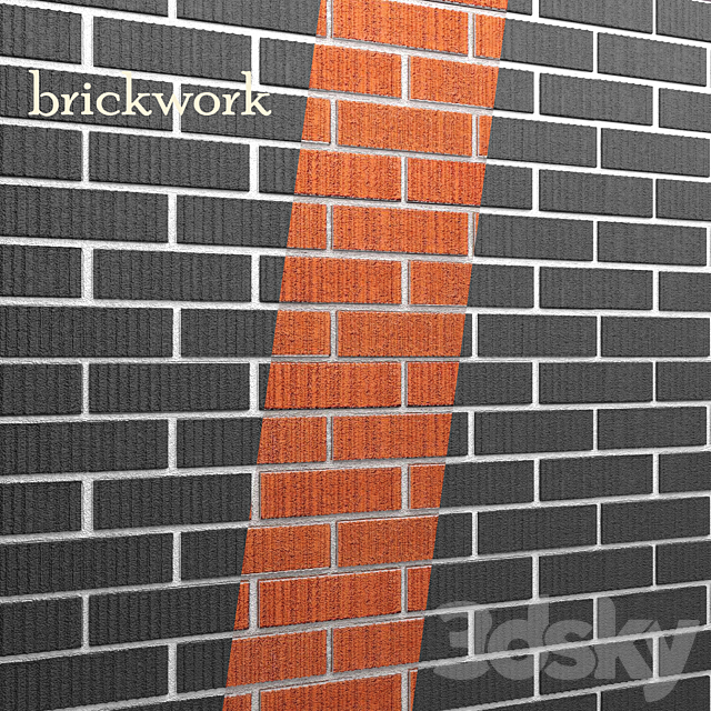 Brick wall 3DS Max Model - thumbnail 3