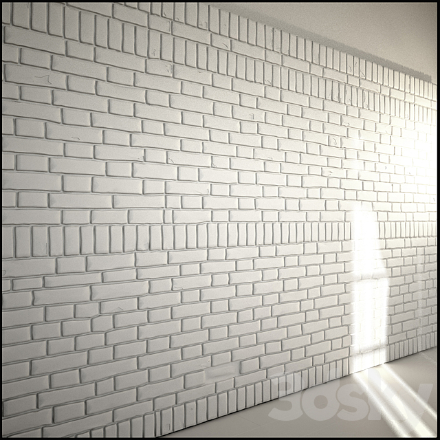 Brick wall 3DS Max Model - thumbnail 2