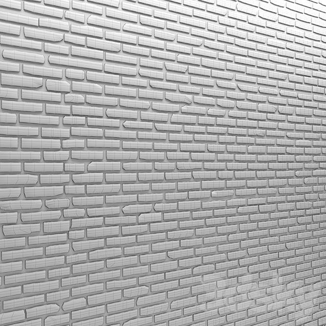 Brick wall. Masonry. brick. loft. aged. set. collection. decorative. panel. wall 3DSMax File - thumbnail 3