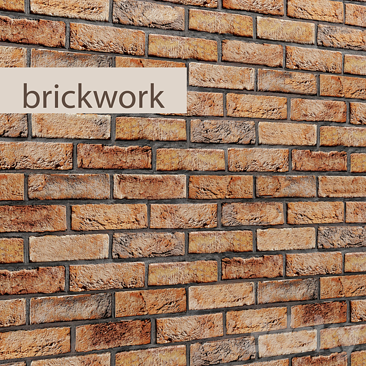 Brickworkbrickwork stonework brick loft aged set collection decorative panel walls 3DS Max - thumbnail 1