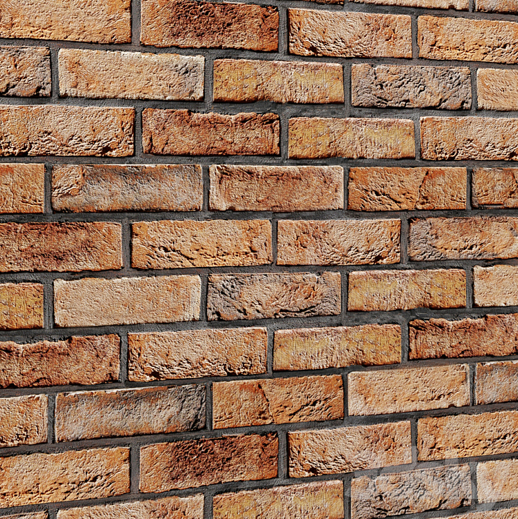 Brickworkbrickwork stonework brick loft aged set collection decorative panel walls 3DS Max - thumbnail 2