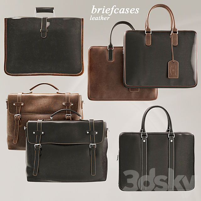 Briefcases Set 3DSMax File - thumbnail 1