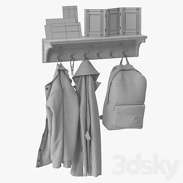 Brightmaison coat rack 3DSMax File - thumbnail 3