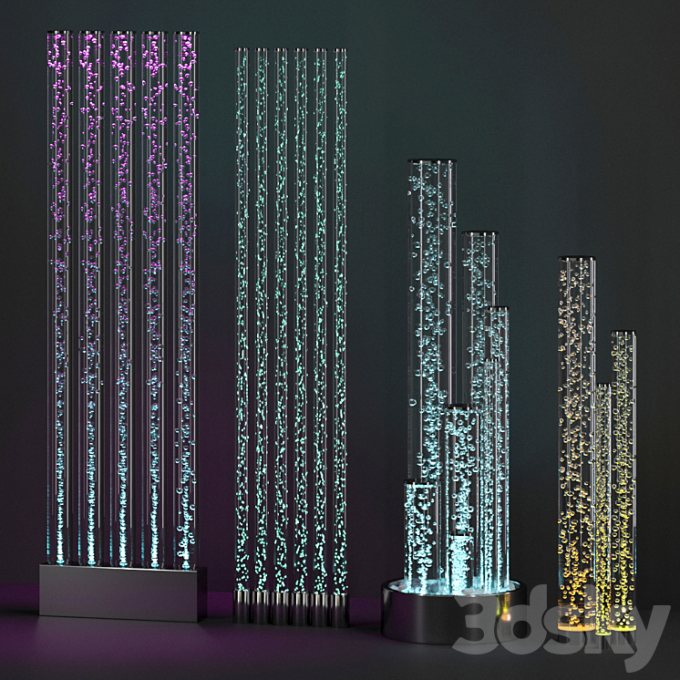 Bubble columns and colonnades 3DS Max - thumbnail 1