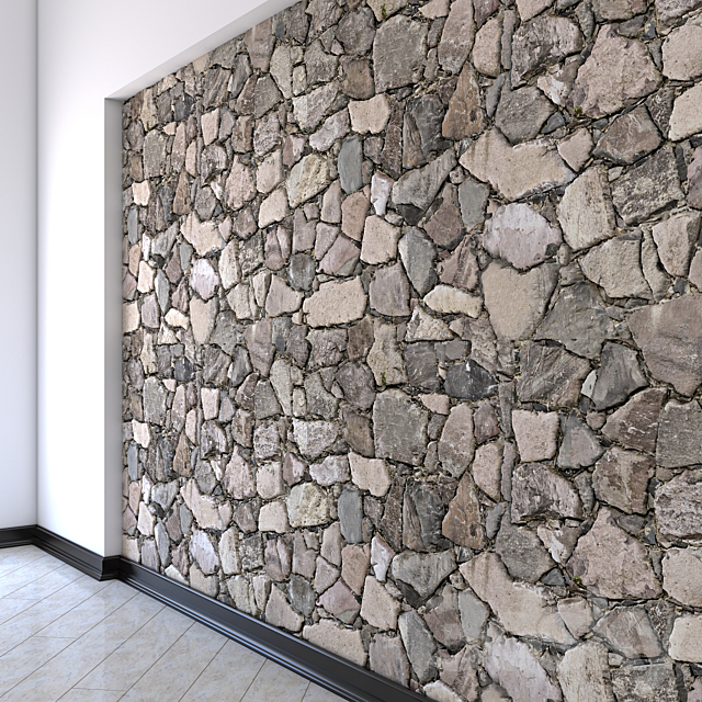 Butovaya masonry from natural stones 3DSMax File - thumbnail 1