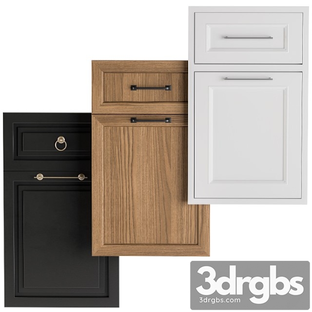 Cabinet door set01 3dsmax Download - thumbnail 1