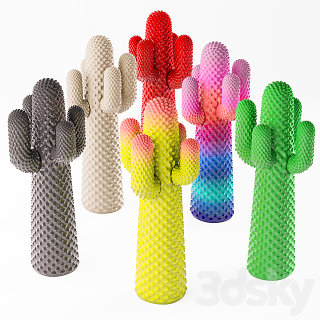 Cactus gufram coat hanger 3DSMax File - thumbnail 1