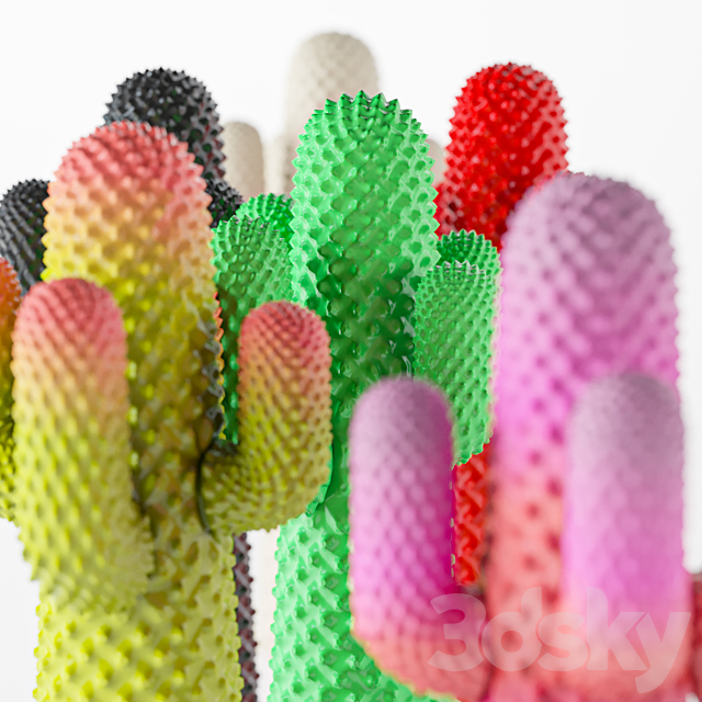 Cactus gufram coat hanger 3DSMax File - thumbnail 3