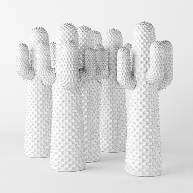 Cactus gufram coat hanger 3DSMax File - thumbnail 4