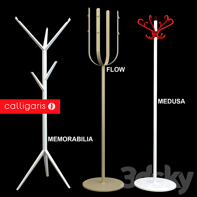 Calligaris coat stands 3DSMax File - thumbnail 1