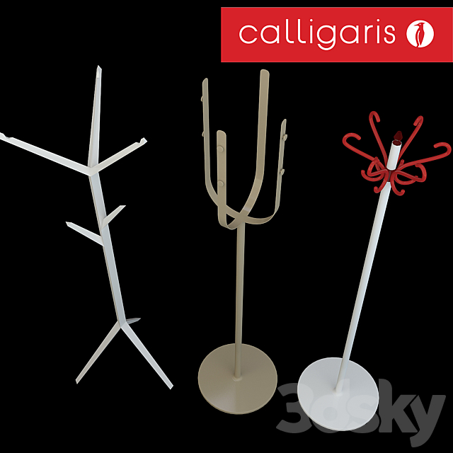 Calligaris coat stands 3DSMax File - thumbnail 2