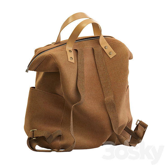 Camel brown bag 3DSMax File - thumbnail 3