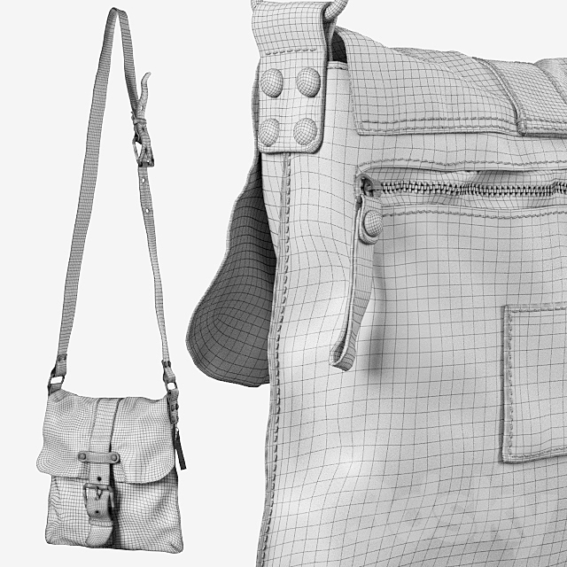 Campomaggi Lavata bag 3DS Max Model - thumbnail 3