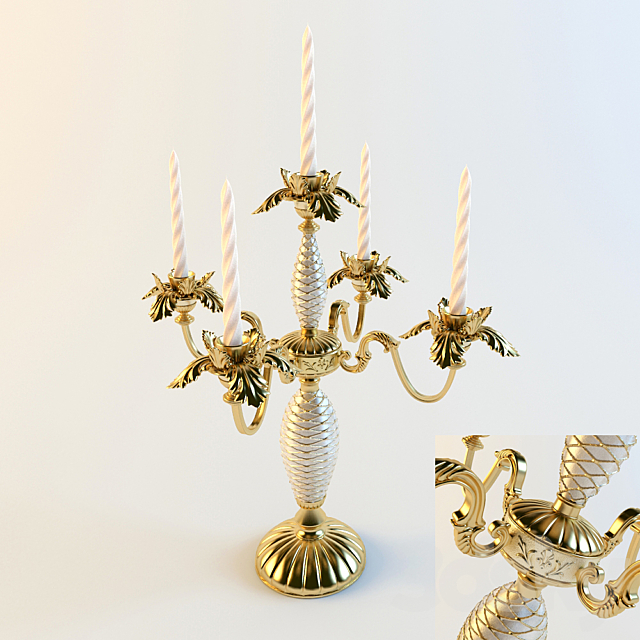 Candelabrum 3ds Max - thumbnail 1