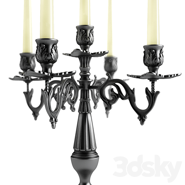 candelabrum 3DS Max Model - thumbnail 2