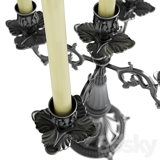 candelabrum 3DS Max Model - thumbnail 3