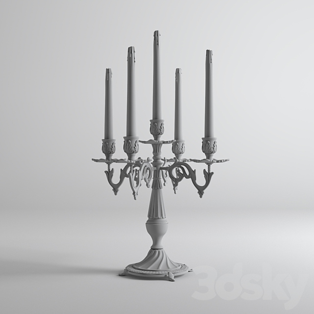 candelabrum 3DS Max Model - thumbnail 4