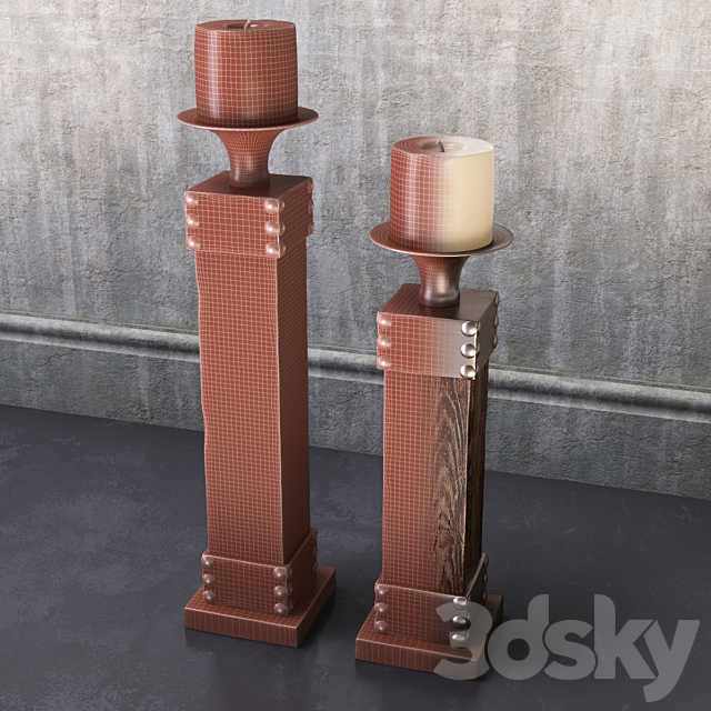 Candleholders Lican Uttermost 3DSMax File - thumbnail 2