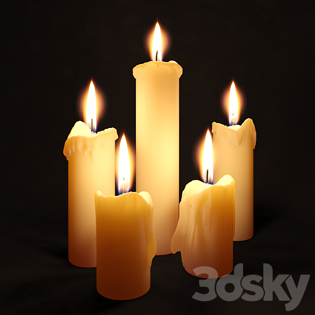 Candlelight 3DS Max Model - thumbnail 2