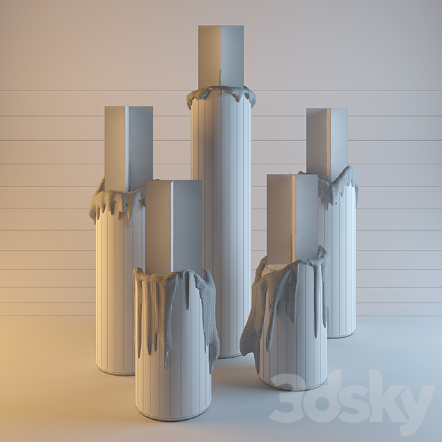 Candlelight 3DS Max Model - thumbnail 3