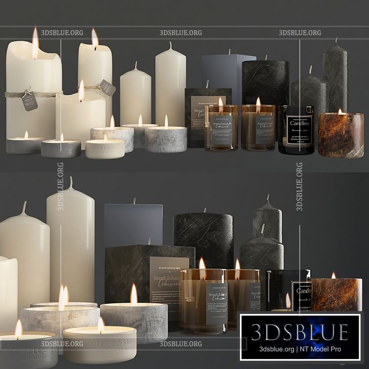 Candles 3DS Max - thumbnail 3