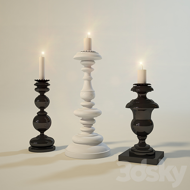 Candles 3DSMax File - thumbnail 1